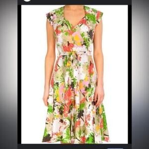▶️ Milly ◀️ Silk Floral wrapped dress.